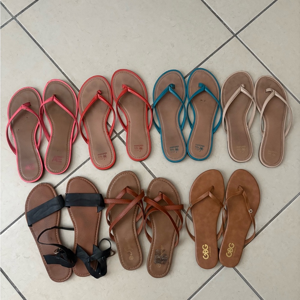 bundle of women’s sandals size 9